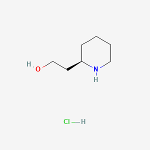 molecular formula C7H16ClNO B591889 (R)-2-(Piperidin-2-yl)ethanol hydrochloride CAS No. 787622-24-6