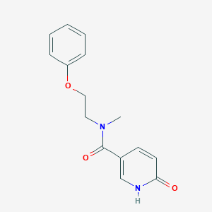 molecular formula C15H16N2O3 B5919051 N-methyl-6-oxo-N-(2-phenoxyethyl)-1,6-dihydropyridine-3-carboxamide 