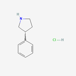 molecular formula C10H14ClN B591916 (R)-3-Phenylpyrrolidine hydrochloride CAS No. 851000-46-9