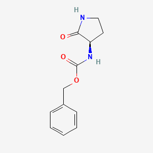 molecular formula C12H14N2O3 B591929 (R)-Benzyl (2-oxopyrrolidin-3-yl)carbamate CAS No. 223407-18-9
