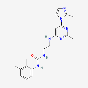 molecular formula C20H25N7O B5919654 N-(2,3-dimethylphenyl)-N'-(2-{[2-methyl-6-(2-methyl-1H-imidazol-1-yl)-4-pyrimidinyl]amino}ethyl)urea 