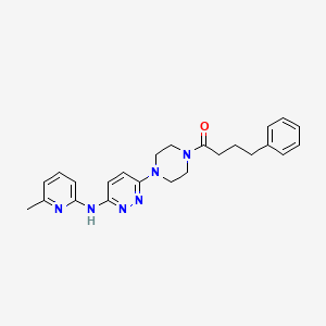 molecular formula C24H28N6O B5919732 N-(6-methyl-2-pyridinyl)-6-[4-(4-phenylbutanoyl)-1-piperazinyl]-3-pyridazinamine 