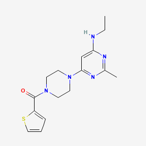 molecular formula C16H21N5OS B5919776 N-ethyl-2-methyl-6-[4-(2-thienylcarbonyl)-1-piperazinyl]-4-pyrimidinamine 