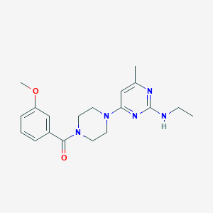 molecular formula C19H25N5O2 B5919781 N-ethyl-4-[4-(3-methoxybenzoyl)-1-piperazinyl]-6-methyl-2-pyrimidinamine 