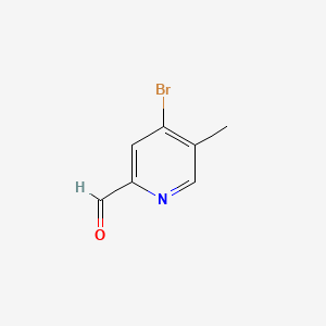 molecular formula C7H6BrNO B592004 4-Bromo-5-methylpicolinaldehyde CAS No. 1196157-14-8