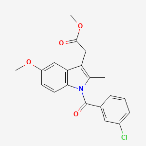 molecular formula C20H18ClNO4 B592009 Methyl 2-[1-(3-chlorobenzoyl)-5-methoxy-2-methylindol-3-yl]acetate CAS No. 1568-36-1