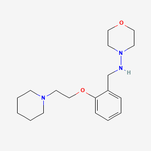 molecular formula C18H29N3O2 B5920386 N-{2-[2-(1-piperidinyl)ethoxy]benzyl}-4-morpholinamine 