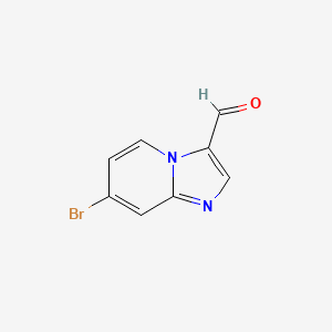 molecular formula C8H5BrN2O B592047 7-Bromoimidazo[1,2-a]pyridine-3-carbaldehyde CAS No. 1019020-14-4
