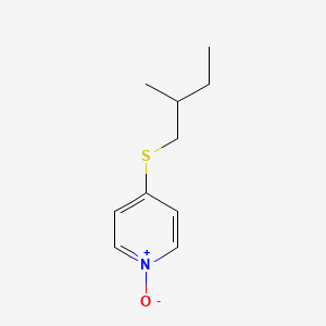 4-[(2-Methylbutyl)sulfanyl]pyridine 1-oxide