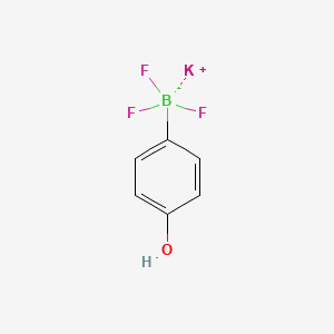 molecular formula C6H5BF3KO B592071 Potassium 4-hydroxyphenyltrifluoroborate CAS No. 1015082-71-9