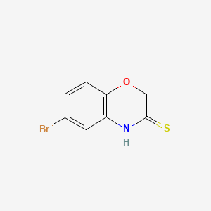molecular formula C8H6BrNOS B592072 6-Bromo-2H-1,4-benzoxazine-3(4H)-thione CAS No. 1056267-89-0