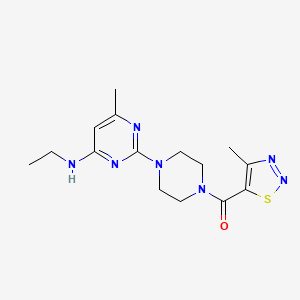 molecular formula C15H21N7OS B5920739 N-ethyl-6-methyl-2-{4-[(4-methyl-1,2,3-thiadiazol-5-yl)carbonyl]-1-piperazinyl}-4-pyrimidinamine 