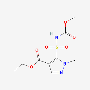 N-(Methoxycarbonyl)-4-(ethoxycarbonyl)-1-methylpyrazole-5-sulfonamide