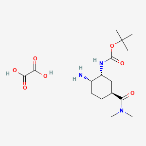 tert-Butyl ((1R,2S,5S)-2-amino-5-(dimethylcarbamoyl)cyclohexyl)carbamate oxalate