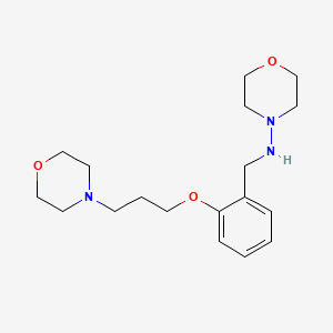molecular formula C18H29N3O3 B5920977 N-{2-[3-(4-morpholinyl)propoxy]benzyl}-4-morpholinamine 