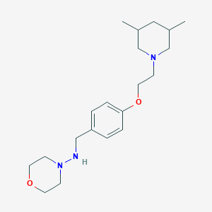 molecular formula C20H33N3O2 B5920999 N-{4-[2-(3,5-dimethyl-1-piperidinyl)ethoxy]benzyl}-4-morpholinamine 