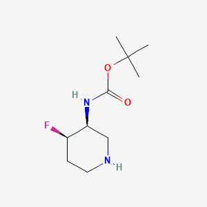 (3S,4R)-rel-3-(Boc-amino)-4-fluoropiperidine