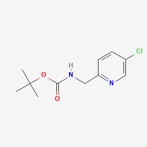 molecular formula C11H15ClN2O2 B592106 tert-Butyl ((5-chloropyridin-2-yl)methyl)carbamate CAS No. 67938-77-6