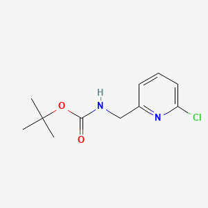 molecular formula C11H15ClN2O2 B592107 tert-Butyl ((6-chloropyridin-2-yl)methyl)carbamate CAS No. 1640995-60-3