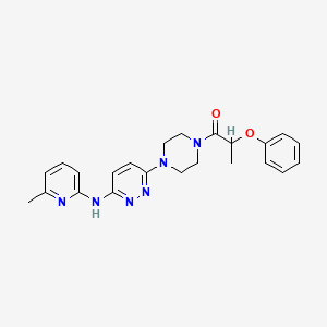 molecular formula C23H26N6O2 B5921209 N-(6-methyl-2-pyridinyl)-6-[4-(2-phenoxypropanoyl)-1-piperazinyl]-3-pyridazinamine 