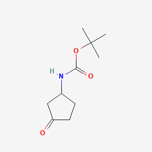 molecular formula C10H17NO3 B592135 tert-Butyl (3-oxocyclopentyl)carbamate CAS No. 847416-99-3