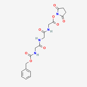 molecular formula C18H20N4O8 B592149 Z-Gly-Gly-Gly-OSu CAS No. 138346-57-3