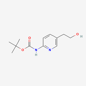 molecular formula C12H18N2O3 B592151 tert-Butyl (5-(2-hydroxyethyl)pyridin-2-yl)carbamate CAS No. 1260897-34-4