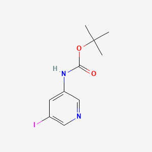 molecular formula C10H13IN2O2 B592157 Tert-butyl (5-iodopyridin-3-yl)carbamate CAS No. 857266-59-2