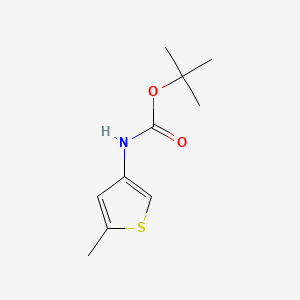 molecular formula C10H15NO2S B592158 tert-Butyl (5-methylthiophen-3-yl)carbamate CAS No. 1251734-12-9