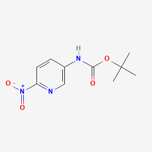 molecular formula C10H13N3O4 B592162 tert-Butyl (6-nitropyridin-3-yl)carbamate CAS No. 96721-84-5