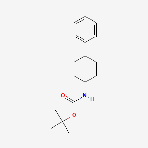 molecular formula C17H25NO2 B592164 tert-Butyl (trans-4-phenylcyclohexyl)carbamate CAS No. 1190890-51-7