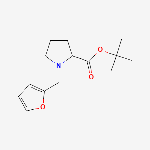 tert-Butyl 1-(furan-2-ylmethyl)pyrrolidine-2-carboxylate