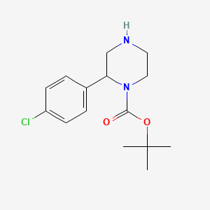 Tert-butyl 2-(4-chlorophenyl)piperazine-1-carboxylate