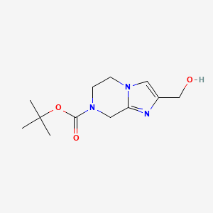 tert-butyl 2-(hydroxymethyl)-5,6-dihydroimidazo[1,2-a]pyrazine-7(8H)-carboxylate