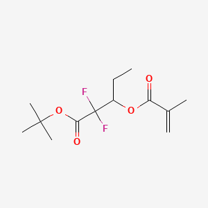 molecular formula C13H20F2O4 B592188 tert-Butyl 2,2-difluoro-3-(methacryloyloxy)pentanoate CAS No. 1092693-73-6