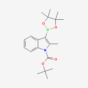tert-butyl 2-methyl-3-(4,4,5,5-tetramethyl-1,3,2-dioxaborolan-2-yl)-1H-indole-1-carboxylate