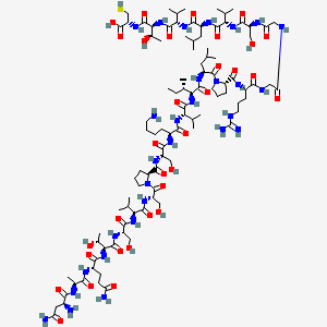 molecular formula C99H173N29O32S B592206 H-Asn-Ala-Gln-Thr-Ser-Val-Ser-Pro-Ser-Lys-Val-Ile-Leu-Pro-Arg-Gly-Gly-Ser-Val-Leu-Val-Thr-Cys-OH CAS No. 139227-42-2