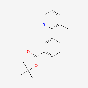 molecular formula C17H19NO2 B592212 tert-Butyl 3-(3-methylpyridin-2-yl)benzoate CAS No. 1083057-12-8