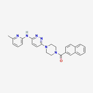 molecular formula C25H24N6O B5922121 N-(6-methyl-2-pyridinyl)-6-[4-(2-naphthoyl)-1-piperazinyl]-3-pyridazinamine 