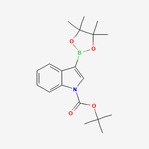 Tert-butyl 3-(4,4,5,5-tetramethyl-1,3,2-dioxaborolan-2-YL)-1H-indole-1-carboxylate