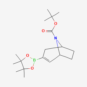 Tert-butyl 3-(4,4,5,5-tetramethyl-1,3,2-dioxaborolan-2-YL)-8-azabicyclo[3.2.1]oct-3-ene-8-carboxylate