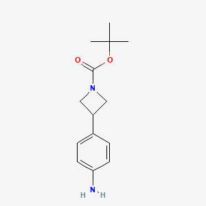 Tert-butyl 3-(4-aminophenyl)azetidine-1-carboxylate
