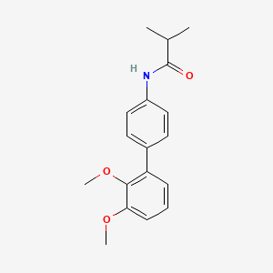 molecular formula C18H21NO3 B5922377 N-(2',3'-dimethoxybiphenyl-4-yl)-2-methylpropanamide 
