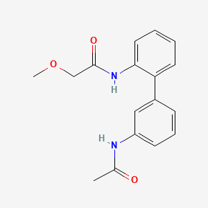 molecular formula C17H18N2O3 B5922459 N-[3'-(acetylamino)biphenyl-2-yl]-2-methoxyacetamide 