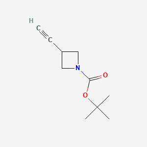 molecular formula C10H15NO2 B592247 tert-Butyl 3-ethynylazetidine-1-carboxylate CAS No. 287193-01-5