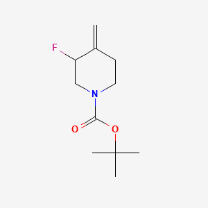molecular formula C11H18FNO2 B592250 Tert-butyl 3-fluoro-4-methylenepiperidine-1-carboxylate CAS No. 882033-92-3