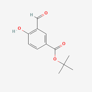 molecular formula C12H14O4 B592251 tert-Butyl 3-formyl-4-hydroxybenzoate CAS No. 1224157-88-3