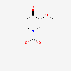 molecular formula C11H19NO4 B592255 tert-Butyl 3-methoxy-4-oxopiperidine-1-carboxylate CAS No. 1188265-31-7