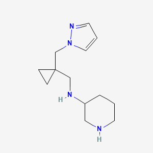 molecular formula C13H22N4 B5922597 N-{[1-(1H-pyrazol-1-ylmethyl)cyclopropyl]methyl}-3-piperidinamine dihydrochloride 