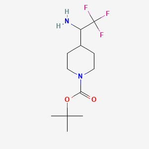 Tert-butyl 4-(1-amino-2,2,2-trifluoroethyl)piperidine-1-carboxylate